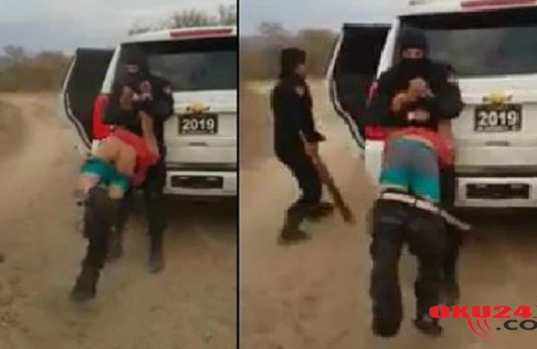 Dəhşətli görüntü: Xüsusi təyinatlılar gənc oğlanı soyundurub başına bu oyunu açdı