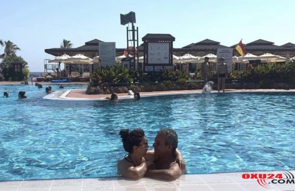 “Arsızlar”, “Yaşınızdan ayıbdır” - Musa və Təranənin hovuzdakı pozlarına tənqid yağdı / FOTOLAR