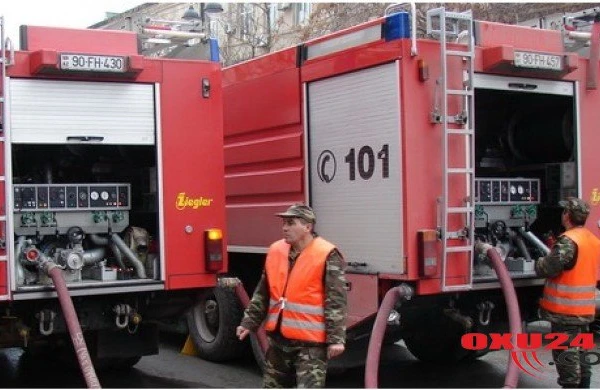 Güclü yanğın başlayıb - 2 rayonun FHN-si səfərbər oldu