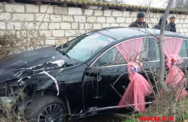 Qubada toy karvanında yol qəzası olub, 6 nəfər xəsarət alıb + ADLAR