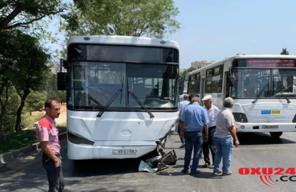 SON DƏQİQƏ: Bakıda dəhşətli avtobus qəzası, ölən və yaralananlar var - FOTOLAR