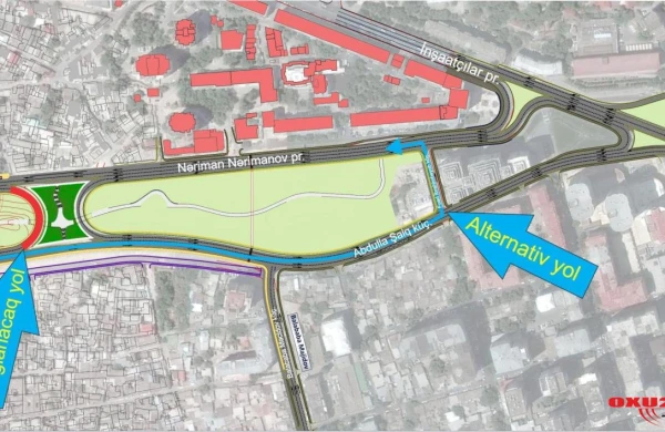 CƏMİYYƏT Paytaxtın bu hissəsi sabah hərəkətə bağlı olacaq