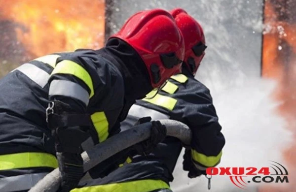 “Binə” ticarət mərkəzində yanğın