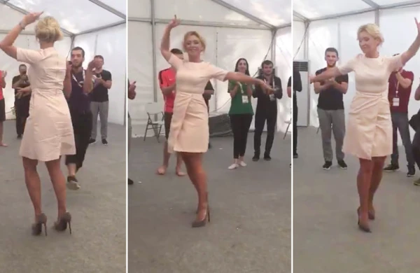 Zaxarovadan "Ləzginka" rəqsi