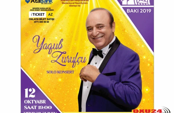 Yaqub Zurufçunun konsert biletləri satışa çıxarılıb