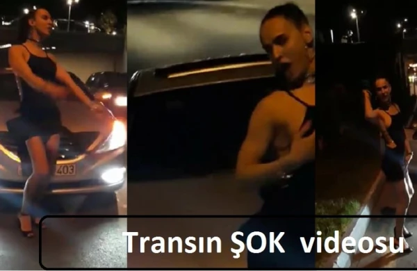 Bakıda küçənin ortasında transın erotik  görüntüsü YAYILIB