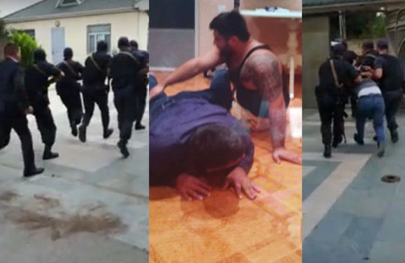 Polis şok görüntü yayıb:Bakıda adam oğurlayıb işgəncə verən dəstənin üzvləri belə ələ keçdi