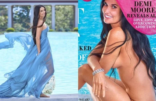 56 yaşlı Demi Mur lüt soyundu - Fotolar