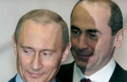 Putin Yerevanda Koçaryanın həyat yoldaşı ilə görüşüb