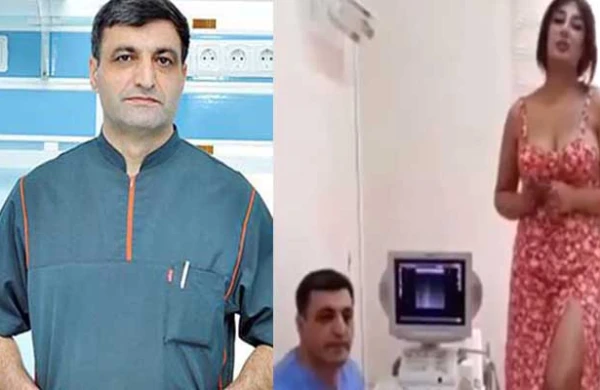 Azərbaycanda biabırçılıq: Həkim qadını otaqda stola çıxarıb görün nə edir