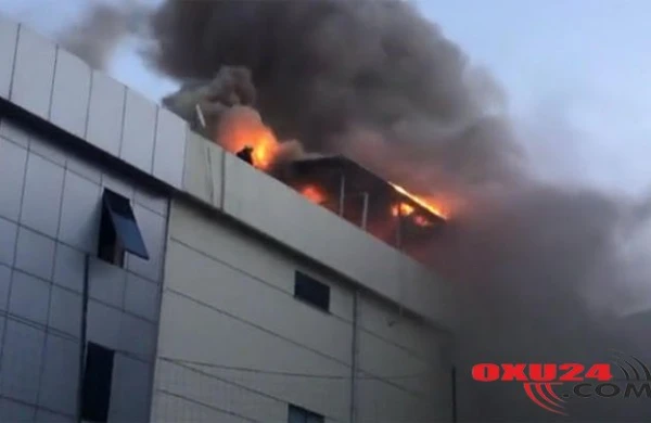 DÜNYA Paytaxtda fabrik yanır - SON DƏQİQƏ