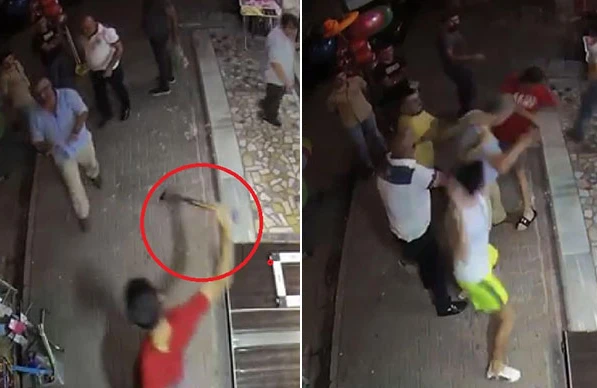 Restoranda kütləvi dava: Yaralılar var