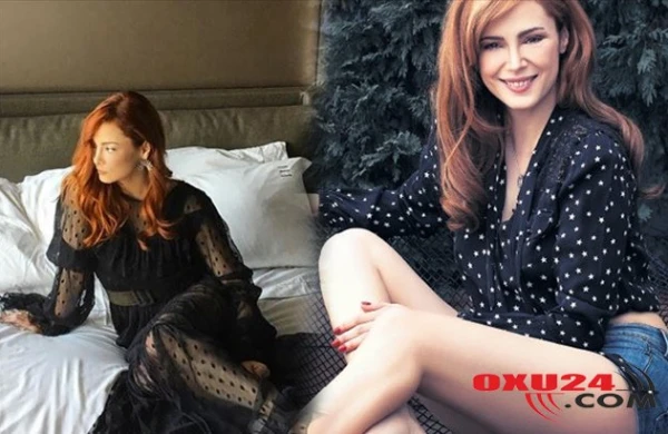 41 yaşlı aktrisa qırmızı bikinidə — FOTO