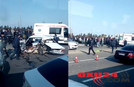 SON DƏQİQƏ! Aeroport yolunda dəhşətli görüntülər - Ölən və yaralılar var