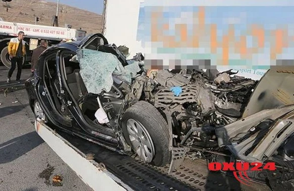 Bir ailənin dörd üzvü TIR-ın altında əzilib öldü - FOTO