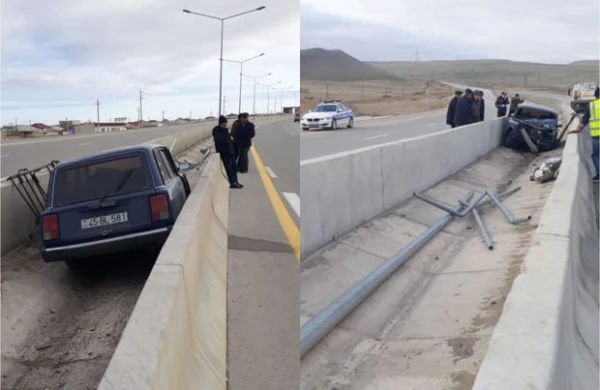 Azərbaycanda qeyri-adi qəza - FOTO