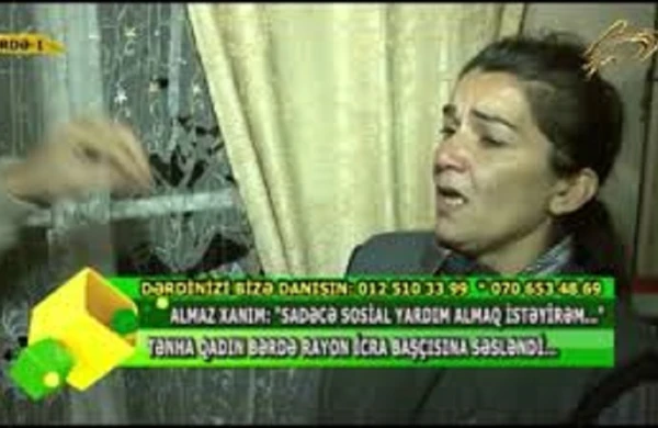 Azərbaycanda tənha anadan ürəkdağlayan müraciət: Bu daxmada uşağımla acından ağlayırıq (VİDEO)