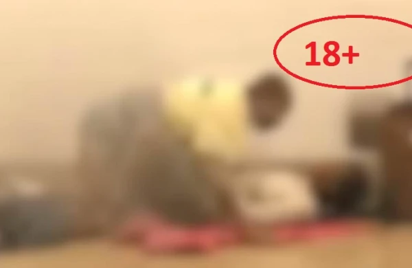 Dəmiryolu stansiyasında biabırçılıq: Qızla oğlan tutuldu (18+VİDEO)