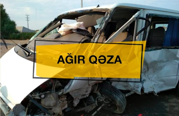 Azərbaycanda mikroavtobus aşdı - Ölən və yaralananlar var