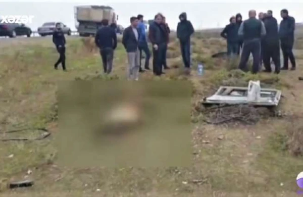 Azərbaycanda 2 nəfərin öldüyü dəhşətli qəzanın görüntüləri yayıldı - VİDEO