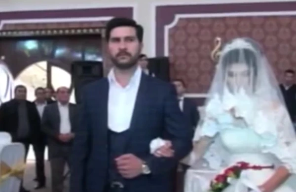 Düşmən təxribatının qarşısını alarkən doqquz dəfə yaralanan qazinin toyudur