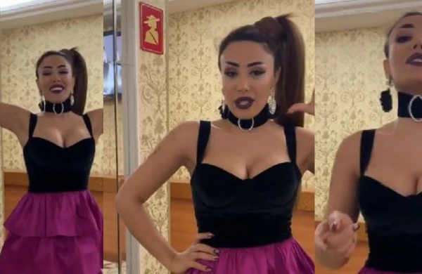 Azərbaycanlı rəqqasə sinəsini açdı, tənqid olundu - VİDEO