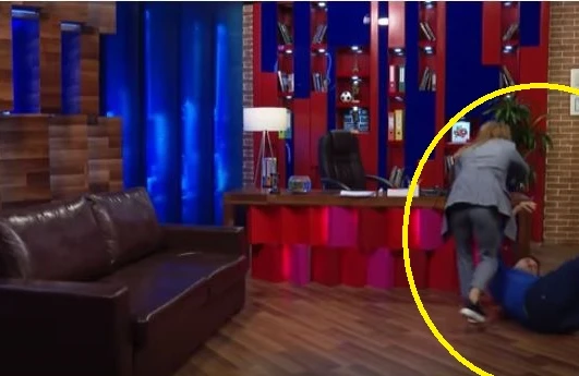 İTV-nin efirində dava: Qadın qonaq aparıcını döydü +VİDEO