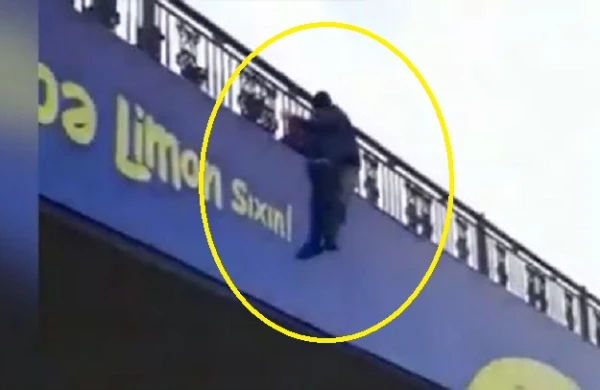 20 yanvar körpüsündə dəhşət: Boğazına ip salıb körpüyə çıxdı (VİDEO)