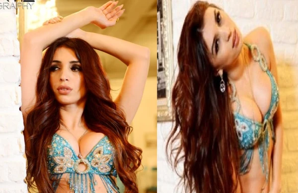 Bakıda məclisdən video: İri sinəli rəqqasə "şpaqat" açdı (VİDEO)