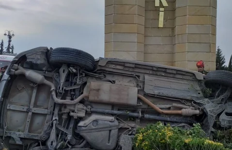 Şirvanda 4 nəfərin öldüyü dəhşətli qəzanın görüntüsü - QƏZA ANI - VİDEO