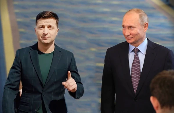 Putinlə Zelenski zəngləşib bir-birini təbrik etdi