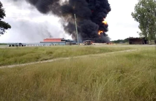 ABŞ hərbi bazasına hücum: 2 təyyarə və 2 helikopter yandırıldı - FOTO
