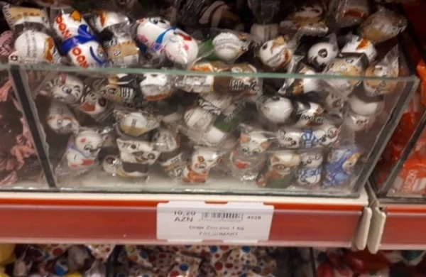 Bakıda supermarketdə erməni konfetləri satılır