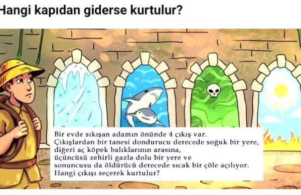 Bu adam  necə xilas olsun? - Məntiqini  yoxla!