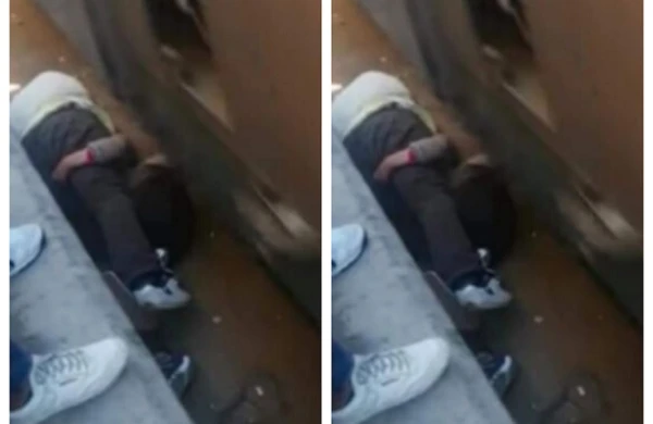 Uşağı qatar relsinə düşən ata görün nə etdi +VİDEO