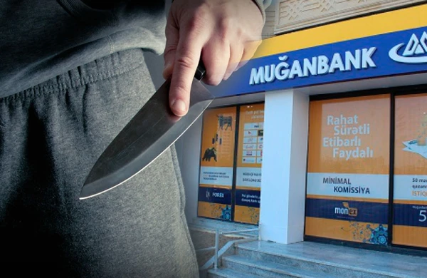 "MuğanBank"da müştəri bıçaqla mühafizəçinin ağzını kəsdi