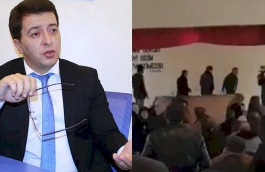 Elşən Musayev görüşü yarımçıq qoyub qaçdı, seçicilər fitə basdı - VİDEO