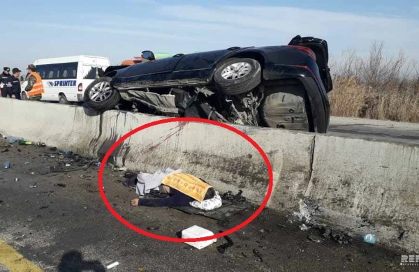 Kürdəmirdə ağır  qəza: Meyit bu hala düşdü (18+FOTOLAR)