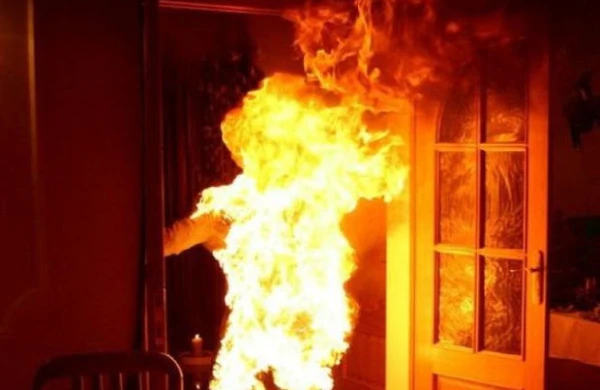 Gədəbəydə qadın diri-diri yanaraq öldü