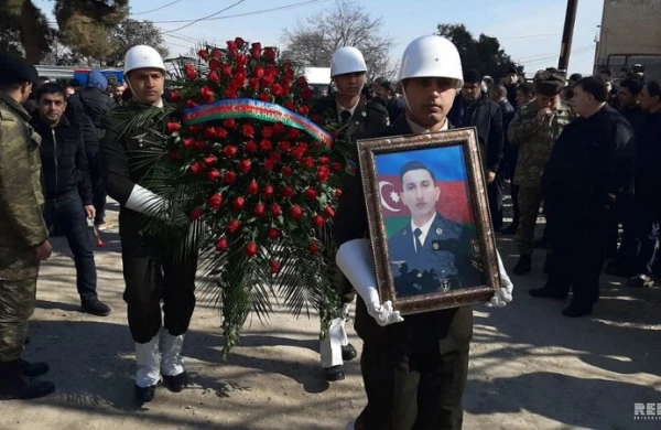 Gəncədə şəhidimizin vida mərasimi keçirilir (FOTO/VİDEO/YENİLƏNİB)