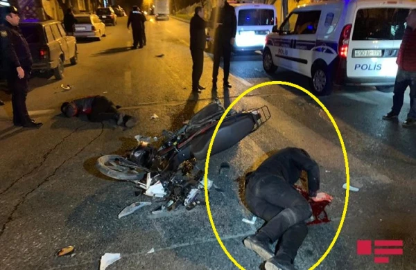 Bakının mərkəzində dəhşət: İnsanlar qan içərisində küçədə qaldı (18+VİDEO)