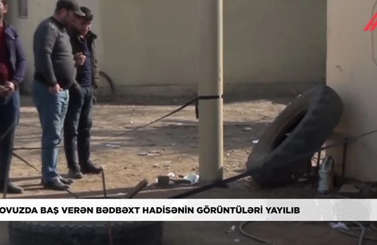 Tovuzda ustanın faciəli şəkildə ölüm anı - ANBAAN VİDEO