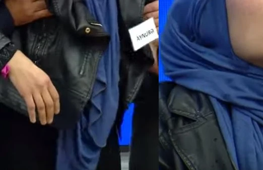 Azərbaycanda canlı yayımda qorxulu an: Qadın  şoka düşdü +VİDEO