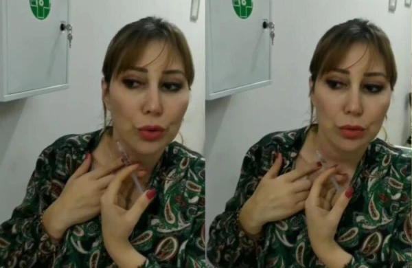 Bakıda həkim canlı yayımda boğazına iynə vurdu + VIDEO