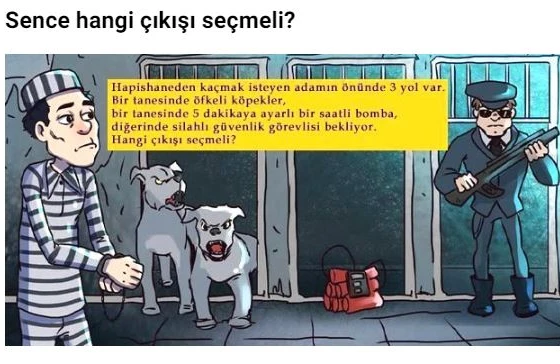 Məhbus hansı qapıdan çıxsın ki,sağ qalsın - MƏNTİQİNİ YOXLA!