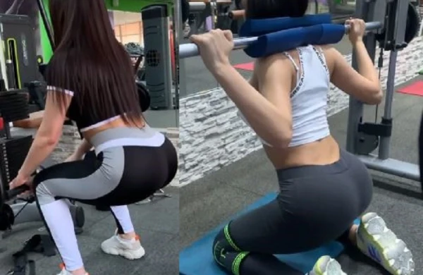 Bakıda idman zalında qızdan ehtiraslı paylaşım: Ombanı belə böyüdürlər +VİDEO
