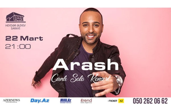 Heydər Əliyev Sarayında dünya pop ulduzu Araş möhtəşəm şou göstərəcək - VİDEO