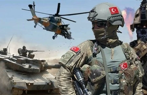 Türkiyə ordusu bombalayır: Əsədin əsgərləri qaçıb gizlənir - Ruslar ŞOK GÖRÜNTÜLƏRİ yaydı (VİDEO)