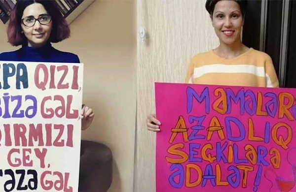 Bakıda qızlardan biabırçı aksiya: Məmələrə azadlıq...+FOTOLAR