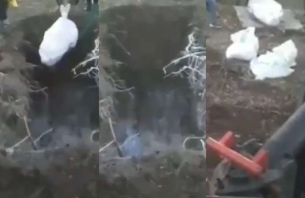 İrandan dəhşətli görüntü: Koronovirusdan ölənləri quyuya atırlar (18+VİDEO)